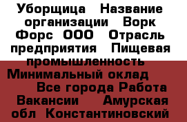 Уборщица › Название организации ­ Ворк Форс, ООО › Отрасль предприятия ­ Пищевая промышленность › Минимальный оклад ­ 24 000 - Все города Работа » Вакансии   . Амурская обл.,Константиновский р-н